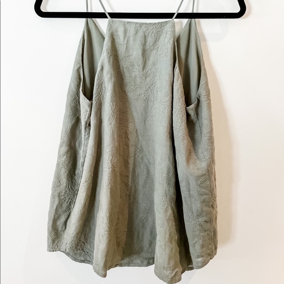 LOFT Floral Detail Spaghetti Strap Top - Picture 2 of 3